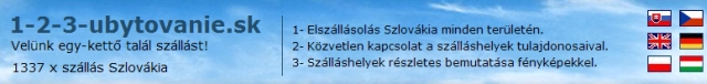 Szlovákiai szálláshelyek